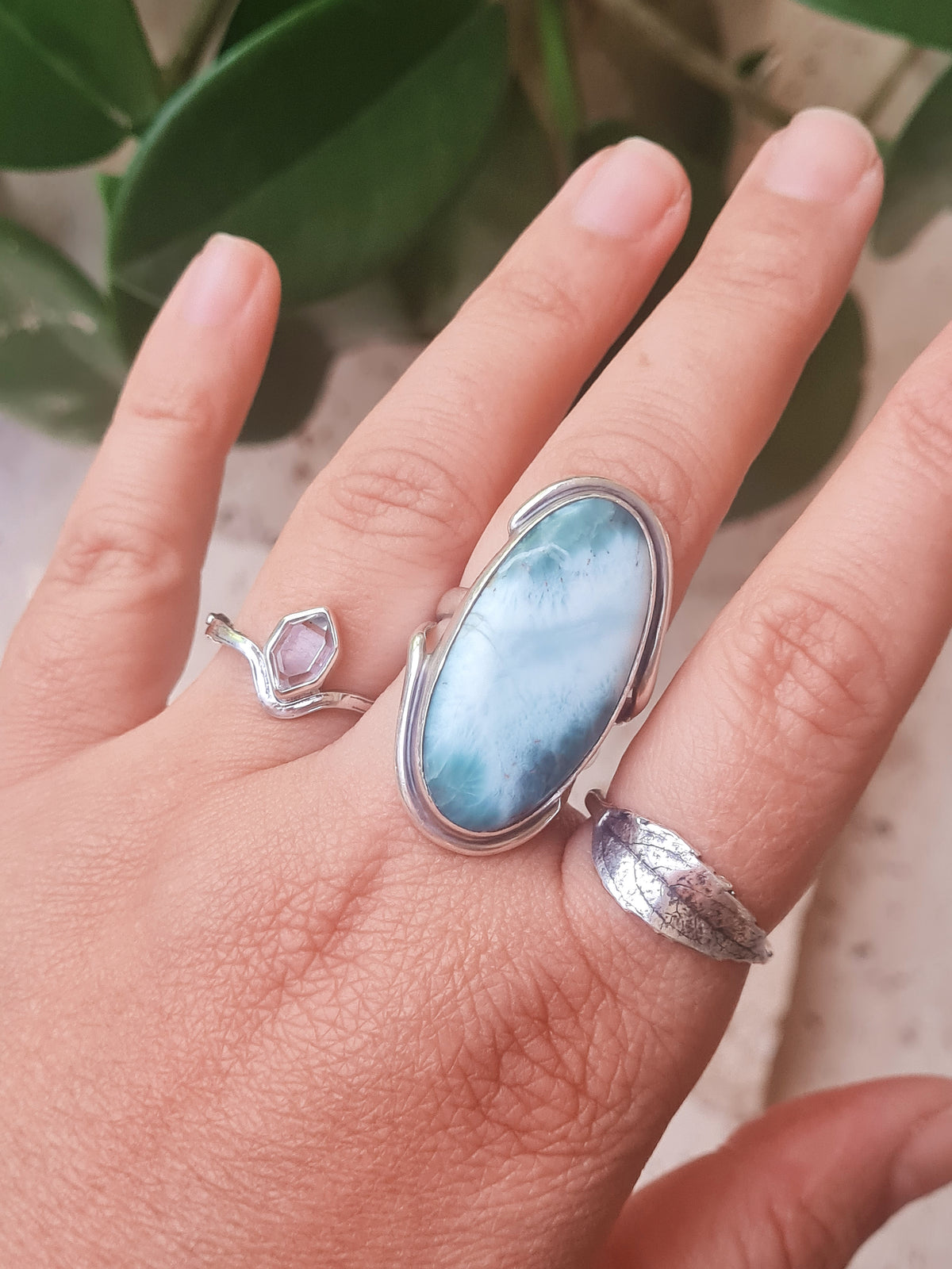 Spirit Element Twig Ring | Botanical Stone