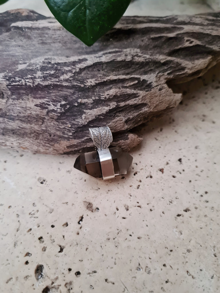Double terminated Delphi Quartz Necklace - Botanical Stone