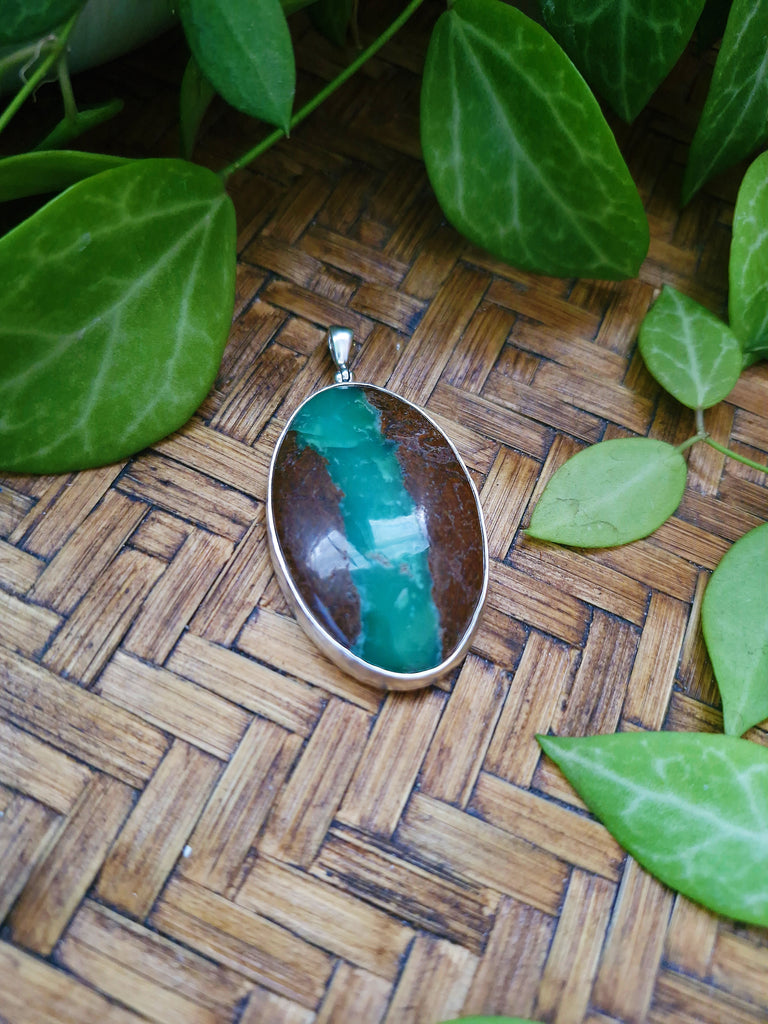 Chrysoprase Fern Necklace