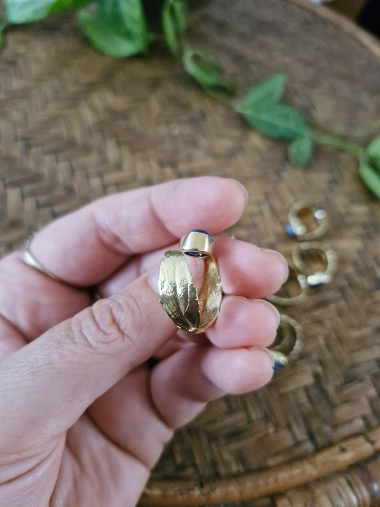 Sapphire record & Elder Leaf Ring