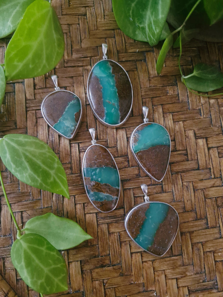 Chrysoprase Fern Necklace