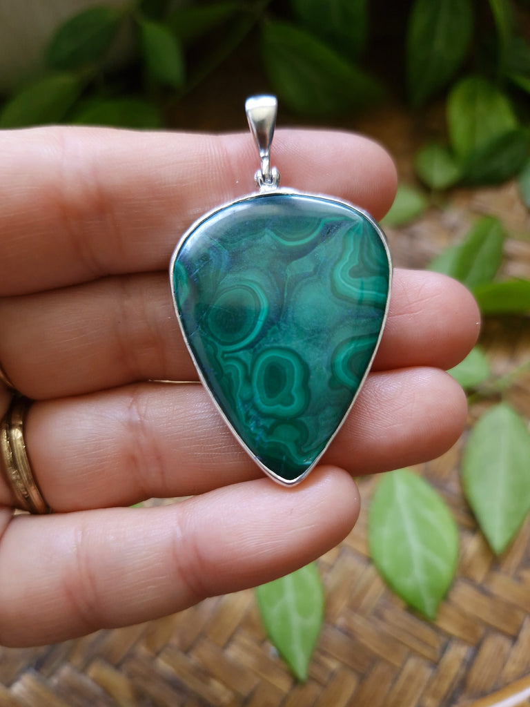 Chrysocolla Malachite Fern Necklace