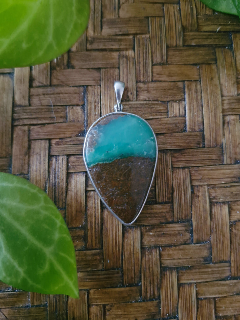 Chrysoprase Fern Necklace