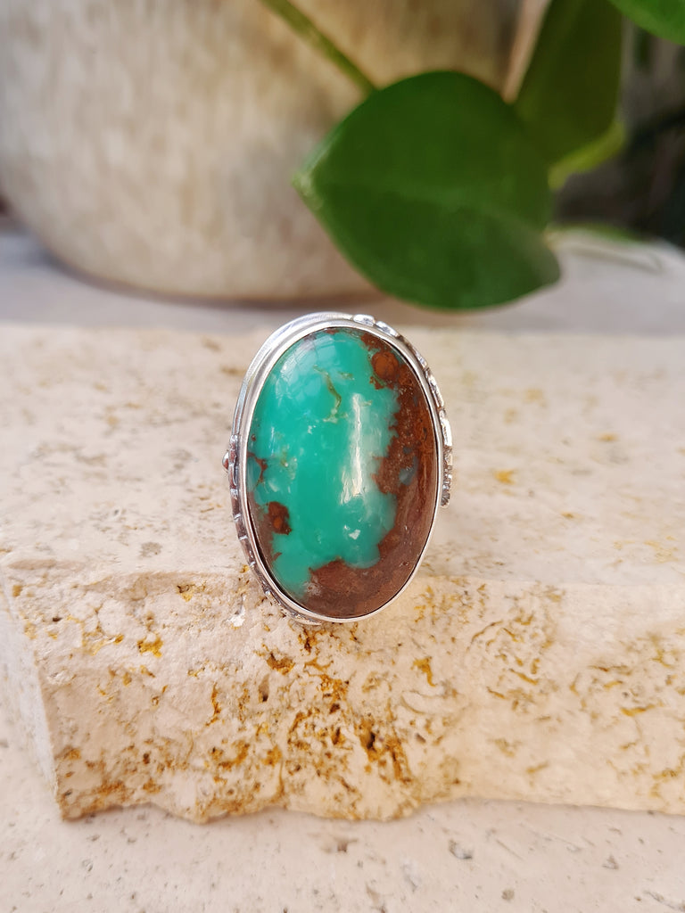 Chrysoprase Zephyr Ring