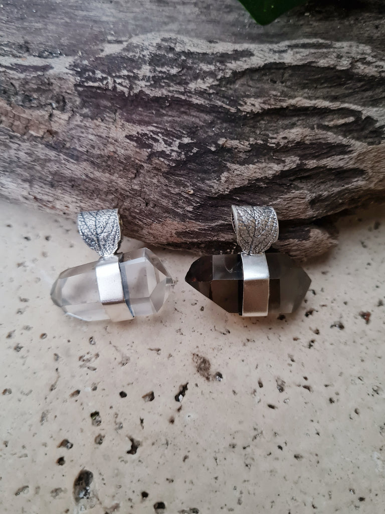 Double terminated Delphi Quartz Necklace