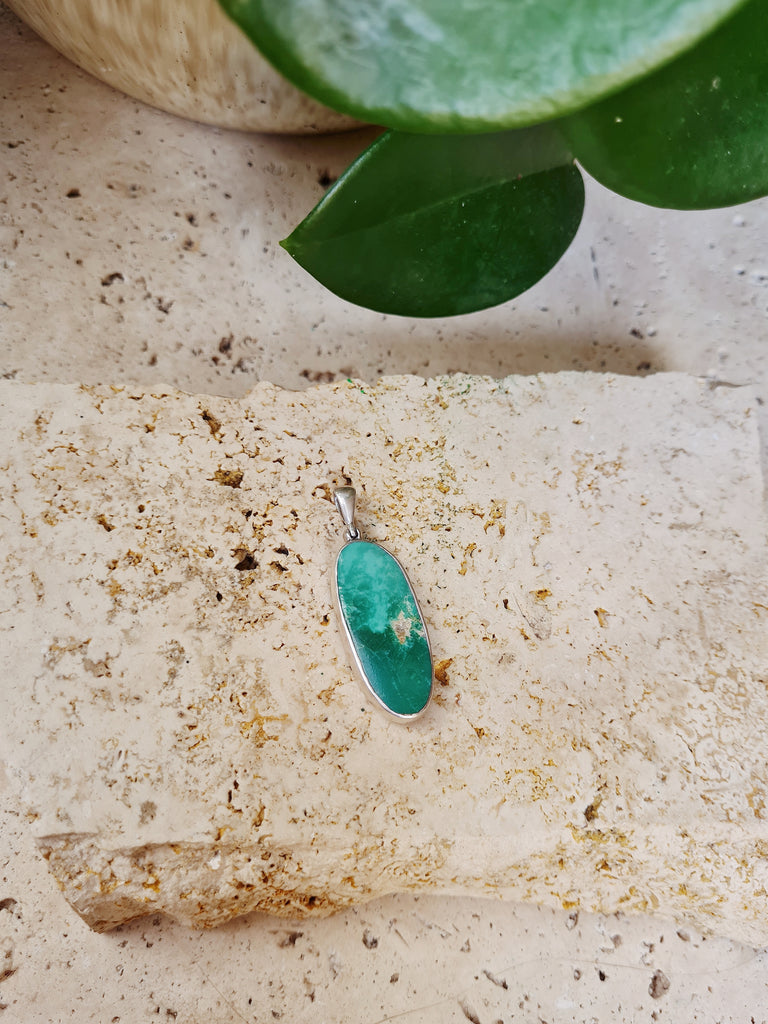 Turquoise Fern Necklace