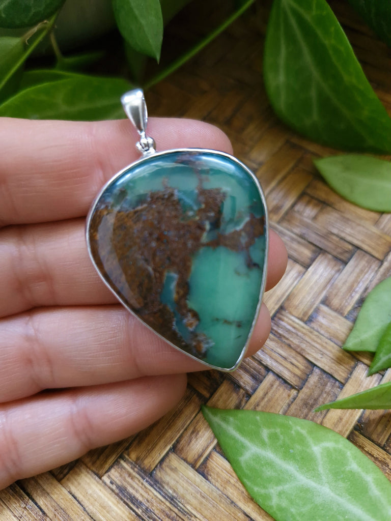 Chrysoprase Fern Necklace