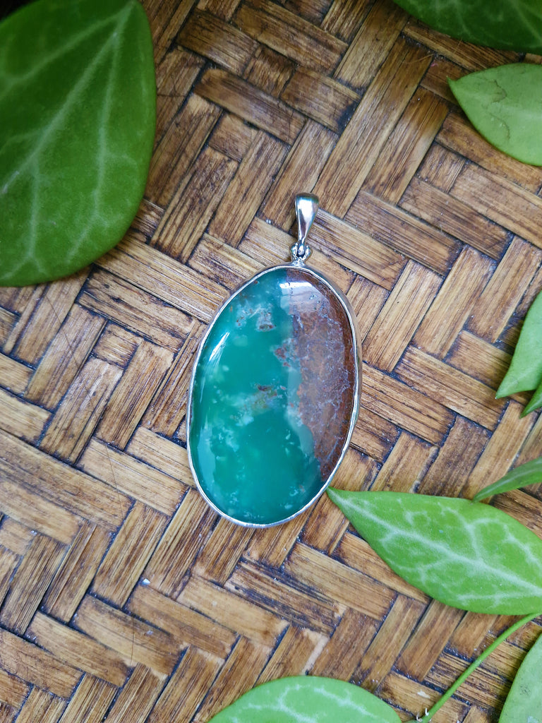 Chrysoprase Fern Necklace