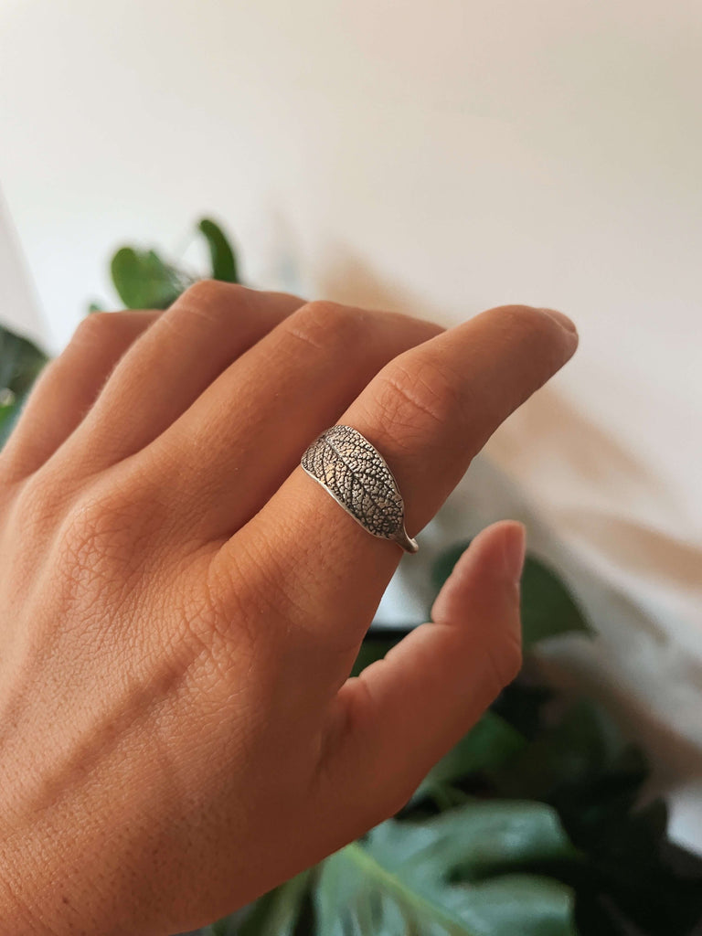 White Sage Leaf Ring
