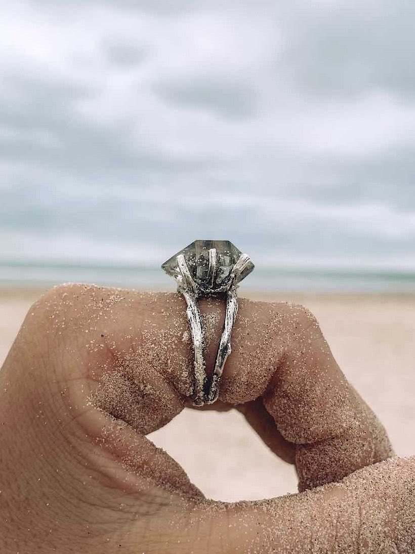 Silver Freya Twig Ring